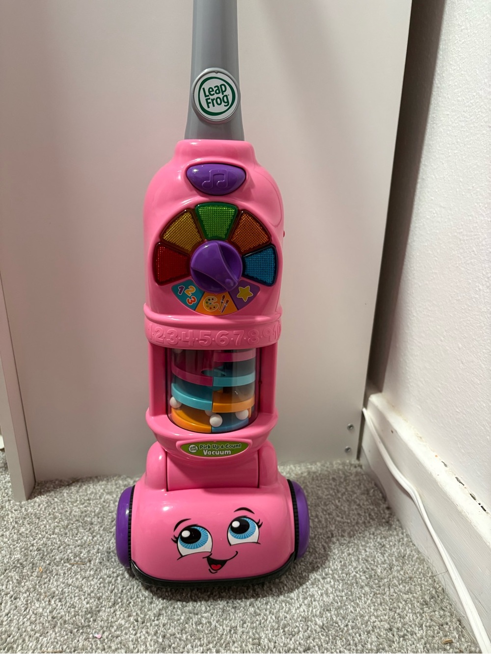 LeapFrog Pink Musical Learning Toy Vacuum for Toddlers